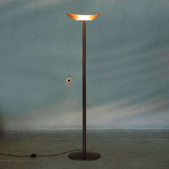Image 1 of Vintage Artemide vloerlamp glas, minimalist uplight 80s