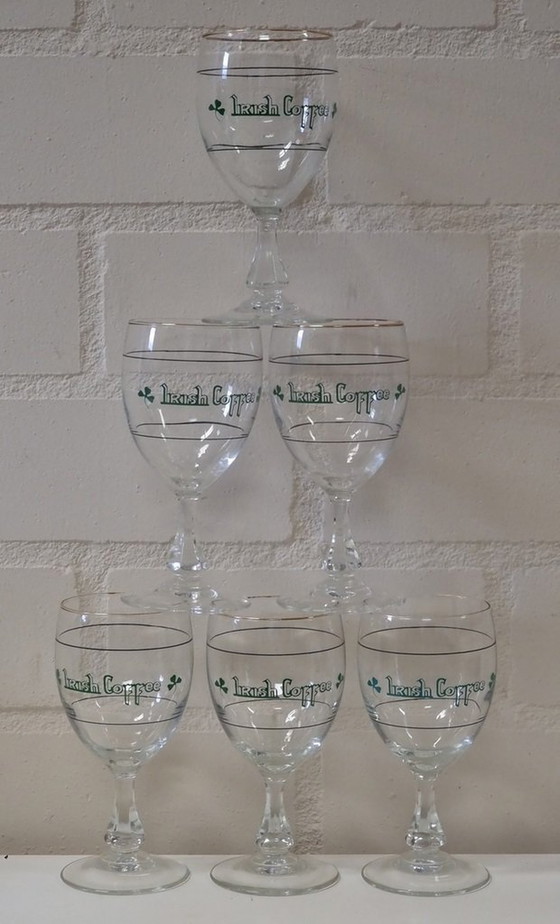Image 1 of 2129 Set Vintage Irish Coffee Glazen Koffieglazen