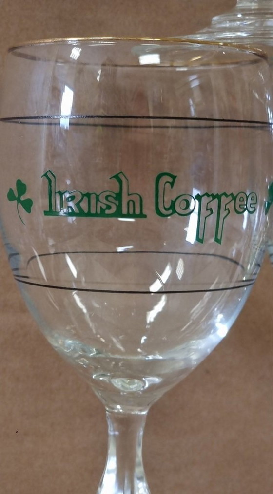Image 1 of 2129 Set Vintage Irish Coffee Glazen Koffieglazen