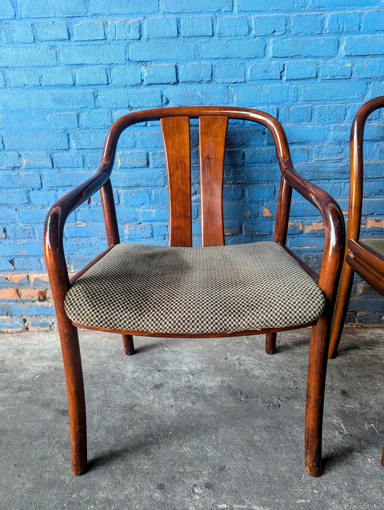 Image 1 of Set Van 6 Vintage Teakhouten Stoelen - Casala - Jaren 70