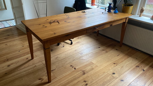 Handgemaakte Grenen Eettafel