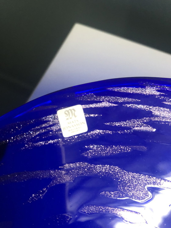 Image 1 of Zweeds Design Mats Jonasson Schaal Blauw Zilver 