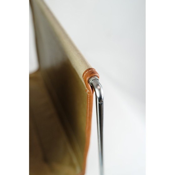 Image 1 of Vintage krantenhouder van staal en canvas door Verner Panton, jaren 1970