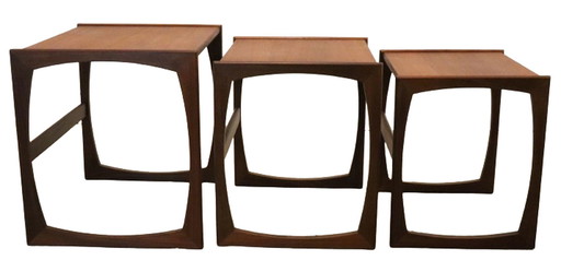 G Plan nesting tables bijzettafels 'Wheelton' vintage