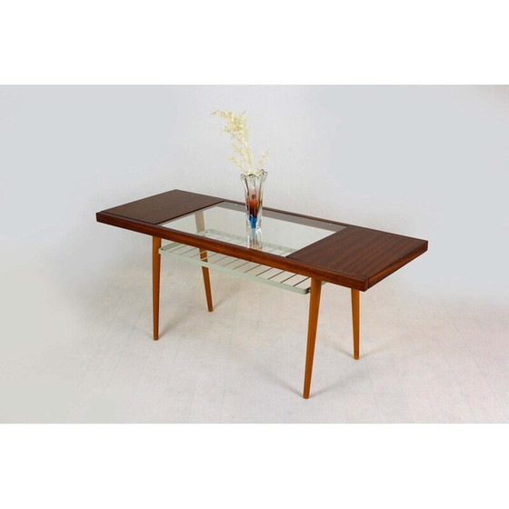 Image 1 of Vintage glazen salontafel van Jitona, 1960