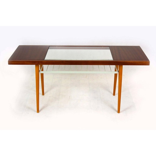 Vintage glazen salontafel van Jitona, 1960