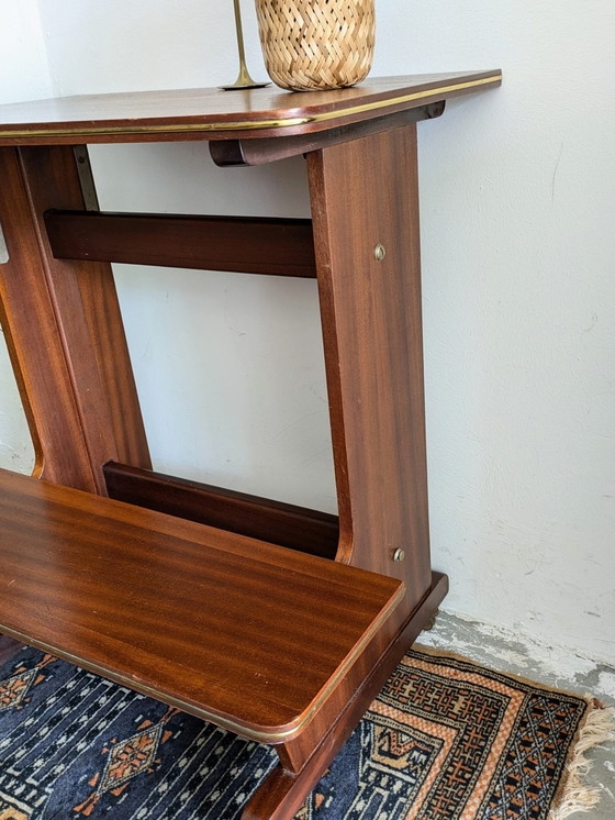 Image 1 of Vintage Sidetable, Trolley , Audio Meubel 