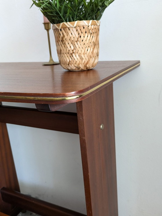 Image 1 of Vintage Sidetable, Trolley , Audio Meubel 