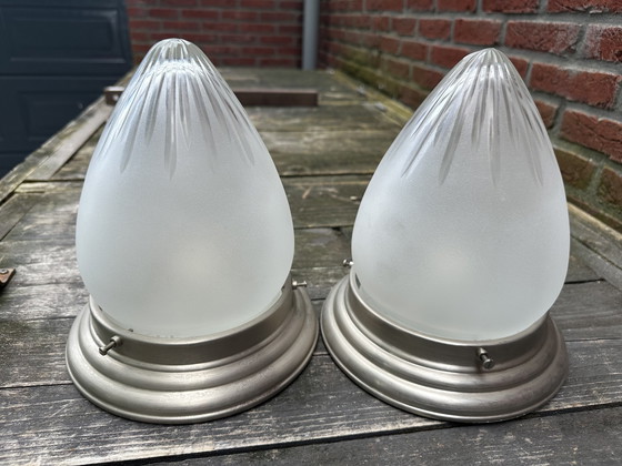 Image 1 of 2x Vintage wand plafondlamp