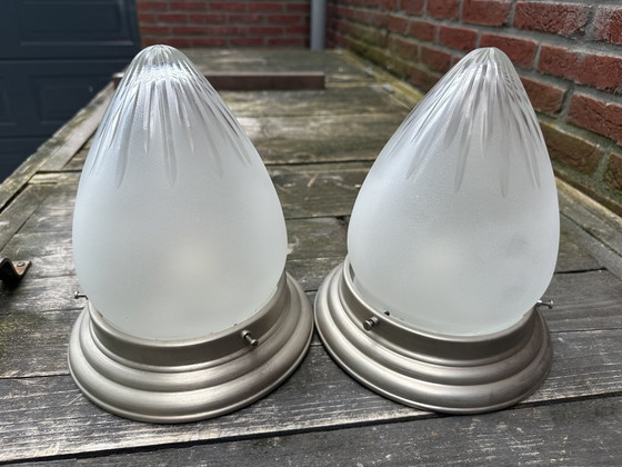 Image 1 of 2x Vintage wand plafondlamp