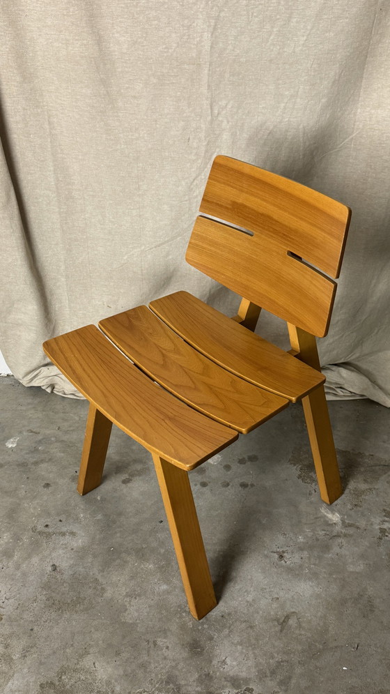 Image 1 of 6X Hans Anlinker Geperste Stoelen, Moderne Vintage Stijl