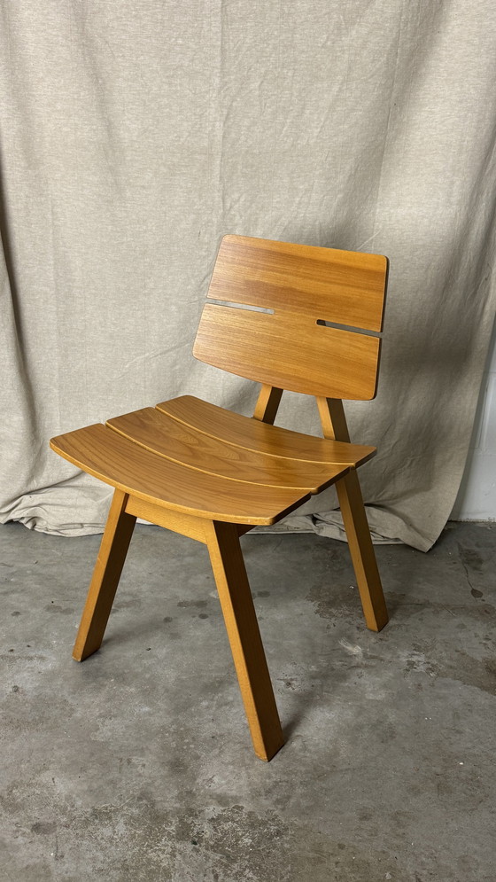 Image 1 of 6X Hans Anlinker Geperste Stoelen, Moderne Vintage Stijl