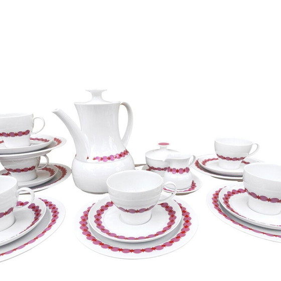 Image 1 of Vintage porseleinen koffieservies door Porzellanfabrik F. Thomas Marktredwitz voor Rosenthal, Duitsland 1970