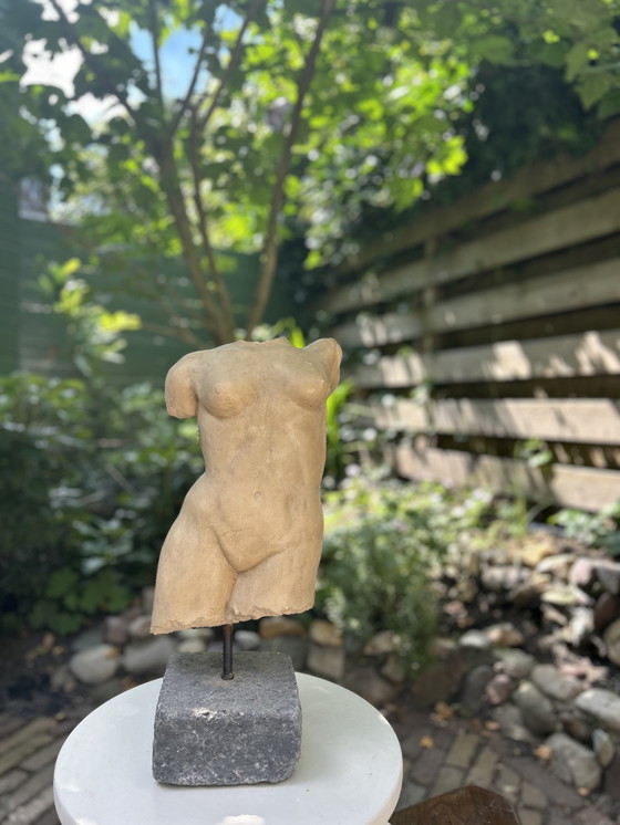 Image 1 of Sculptuur torso vrouw, handgemaakt jaren 90