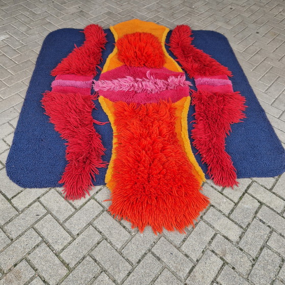 Image 1 of 70'S Vintage Rug Spaceage Rug