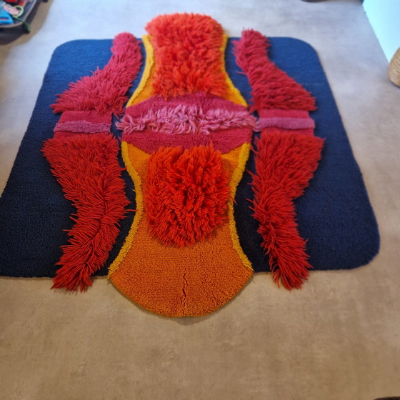 Image 1 of 70'S Vintage Rug Spaceage Rug