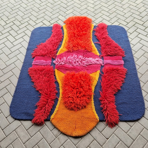 70'S Vintage Rug Spaceage Rug