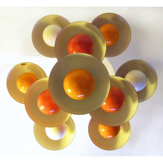 Image 1 of Vintage "bloempot" kroonluchter van Verner Panton voor Louis Poulsen, jaren 1960