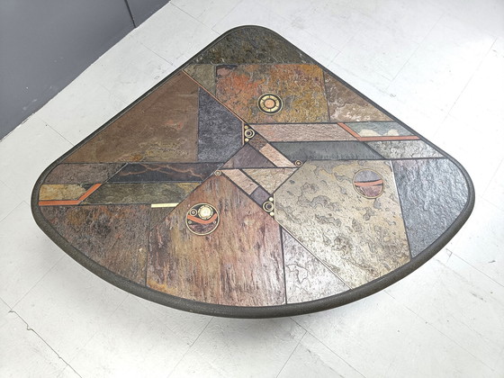 Image 1 of Vintage stenen salontafel, 1980S