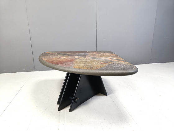 Image 1 of Vintage stenen salontafel, 1980S