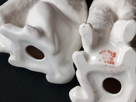 Image 1 of Lomonosov Beeldjes Poedel Honden