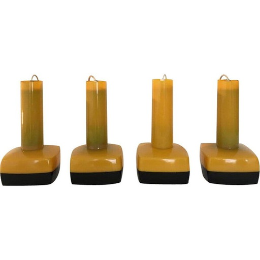 Vintage hanglamp van Bent Karlby voor A. Schroder en Kemi, 1970