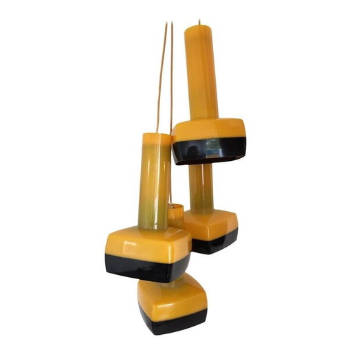 Vintage hanglamp van Bent Karlby voor A. Schroder en Kemi, 1970