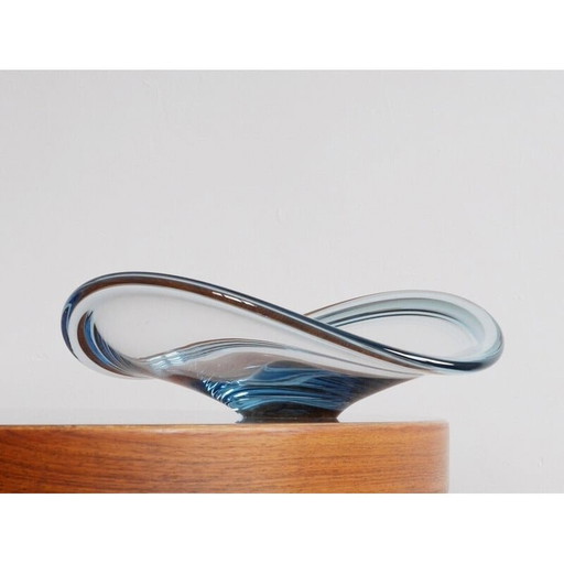 Vintage Selandia schaal van Per Lütken voor Holmegaard, Denemarken 1960