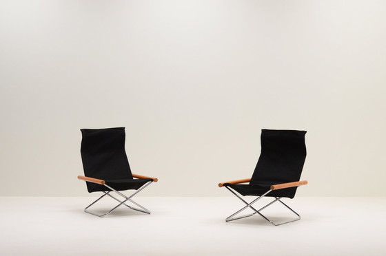 Image 1 of Set van 2 Ny Stoelen Door Takeshi Nii, 1950S Japan.