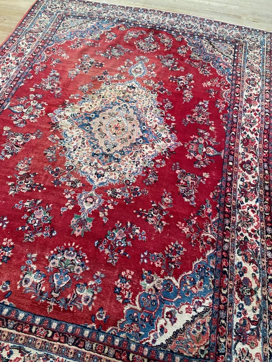 Image 1 of Xl perzisch Tabriz tapijt 272x370cm vintage vloerkleed