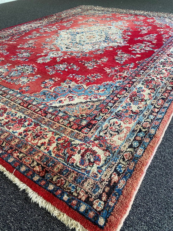 Image 1 of Xl perzisch Tabriz tapijt 272x370cm vintage vloerkleed