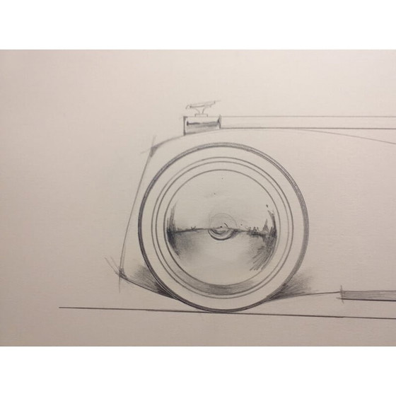 Image 1 of Vintage tekening "Grand coupé 2" van André Ferrand, 1998