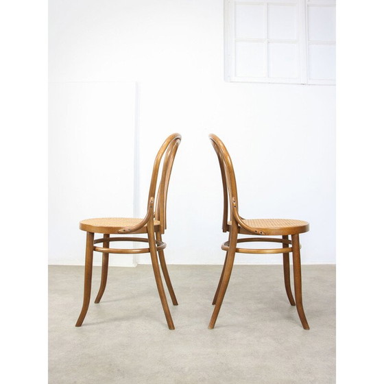 Image 1 of Paar vintage No. 18 eetkamerstoelen