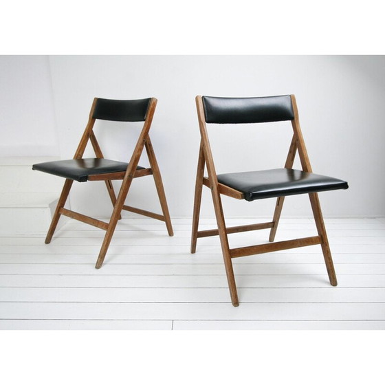 Image 1 of Paar vintage Eden eetkamerstoelen van Gio Ponti, jaren 1950