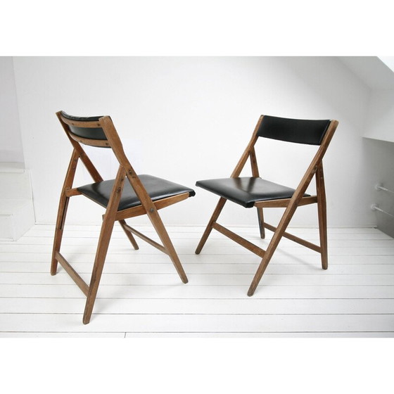 Image 1 of Paar vintage Eden eetkamerstoelen van Gio Ponti, jaren 1950