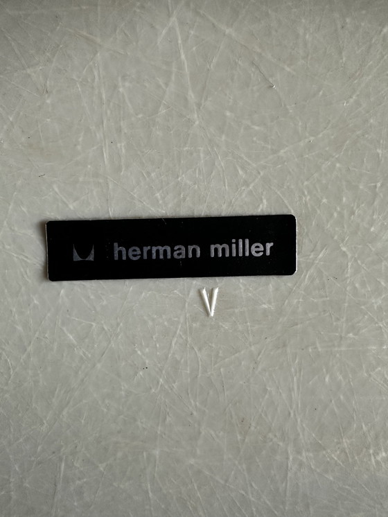 Image 1 of 2x Charles & Ray Eames Fiberglass “SAX” Chairs for Herman Miller 1970s