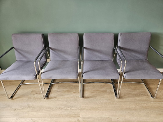 Image 1 of 4X Leolux Spring Met Leuning Stoelen