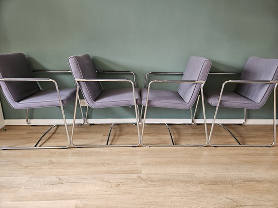 Image 1 of 4X Leolux Spring Met Leuning Stoelen