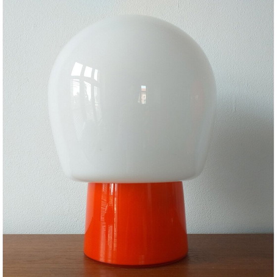 Image 1 of Paar vintage glazen tafellampen van Stepan Tabery, 1970