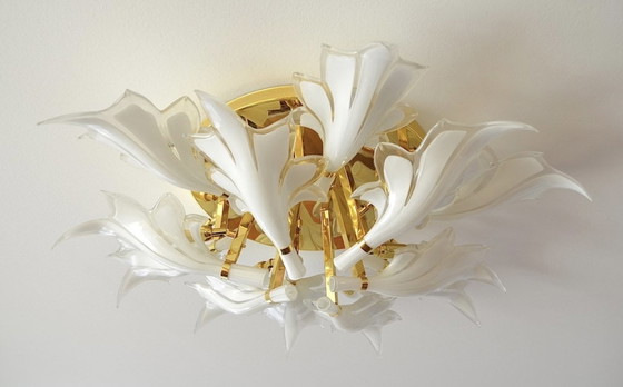 Image 1 of Franco Luce Murano Plafond/Wandlamp Franco Luce For Seguso