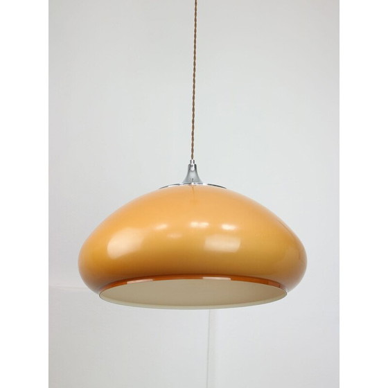 Image 1 of Vintage bruine Space Age hanglamp van Guzzini, 1960