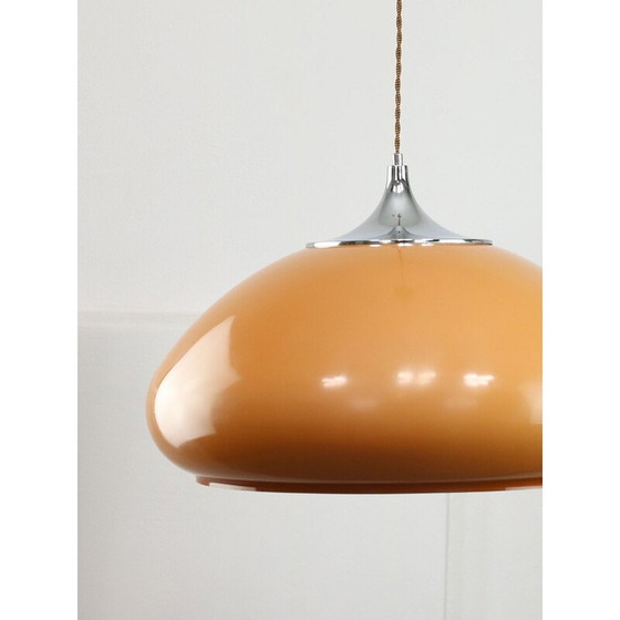 Image 1 of Vintage bruine Space Age hanglamp van Guzzini, 1960