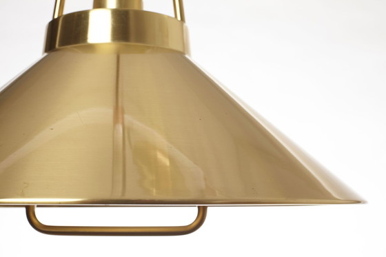 Image 1 of Messing hanglamp van Fog & Mørup, Denemarken 1970's