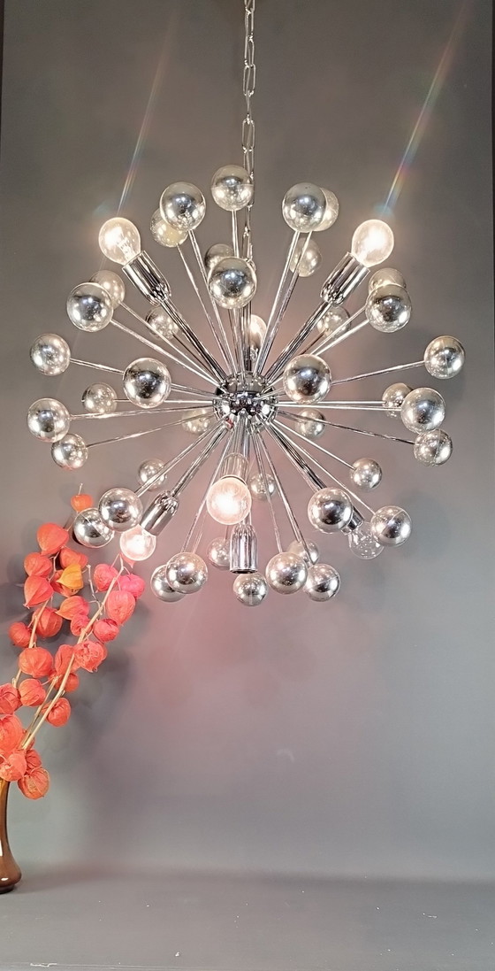 Image 1 of Vintage Space Age Sputnik Lamp 1960-70