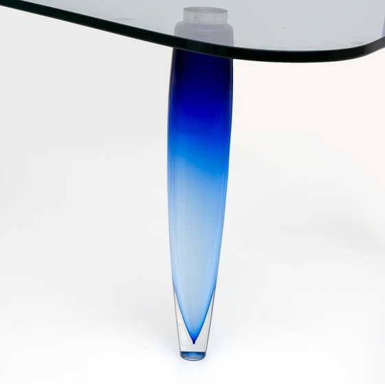 Image 1 of Geproduceerd door Seguso Moderne Murano glazen salontafel voor Roche Bobois, 1990S
