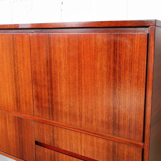 Image 1 of Bar Cabinet In Indian Rosewood Produced By 'Meubelfabriek Aurora' Belgium 1967