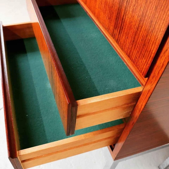 Image 1 of Bar Cabinet In Indian Rosewood Produced By 'Meubelfabriek Aurora' Belgium 1967