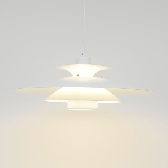 Image 1 of Witte Scandinavische Lamp, Denemarken, jaren 80