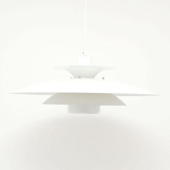 Image 1 of Witte Scandinavische Lamp, Denemarken, jaren 80