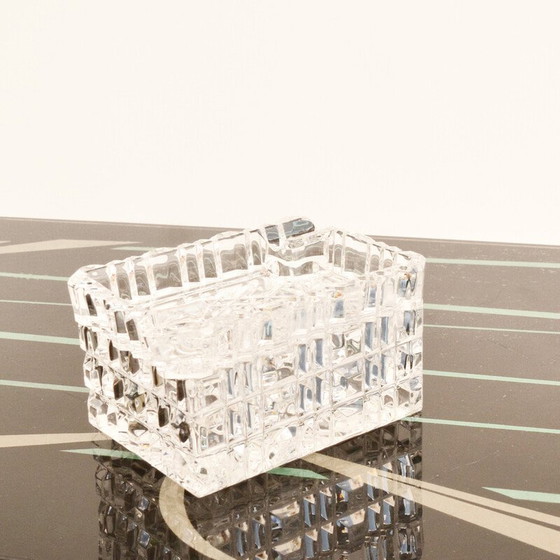 Image 1 of Vintage kristallen asbak met sigarettenhouder van Julia, Polen 1980